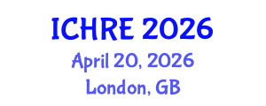 International Conference on Human Reproduction and Embryology (ICHRE) April 20, 2026 - London, United Kingdom International Conference on Human Reproduction and Embryology (ICHRE) April 20, 2026 - London, United Kingdom