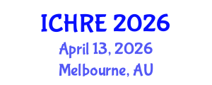 International Conference on Human Reproduction and Embryology (ICHRE) April 13, 2026 - Melbourne, Australia International Conference on Human Reproduction and Embryology (ICHRE) April 13, 2026 - Melbourne, Australia