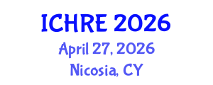 International Conference on Human Reproduction and Embryology (ICHRE) April 27, 2026 - Nicosia, Cyprus