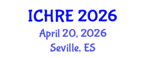 International Conference on Human Reproduction and Embryology (ICHRE) April 20, 2026 - Seville, Spain International Conference on Human Reproduction and Embryology (ICHRE) April 20, 2026 - Seville, Spain