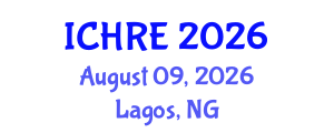 International Conference on Human Reproduction and Embryology (ICHRE) August 09, 2026 - Lagos, Nigeria International Conference on Human Reproduction and Embryology (ICHRE) August 09, 2026 - Lagos, Nigeria