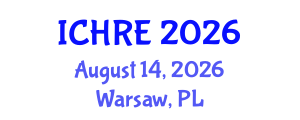 International Conference on Human Reproduction and Embryology (ICHRE) August 14, 2026 - Warsaw, Poland
