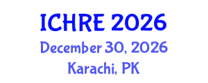 International Conference on Human Reproduction and Embryology (ICHRE) December 30, 2026 - Karachi, Pakistan International Conference on Human Reproduction and Embryology (ICHRE) December 30, 2026 - Karachi, Pakistan