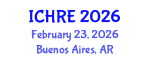 International Conference on Human Reproduction and Embryology (ICHRE) February 23, 2026 - Buenos Aires, Argentina International Conference on Human Reproduction and Embryology (ICHRE) February 23, 2026 - Buenos Aires, Argentina
