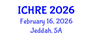 International Conference on Human Reproduction and Embryology (ICHRE) February 16, 2026 - Jeddah, Saudi Arabia International Conference on Human Reproduction and Embryology (ICHRE) February 16, 2026 - Jeddah, Saudi Arabia
