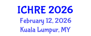 International Conference on Human Reproduction and Embryology (ICHRE) February 12, 2026 - Kuala Lumpur, Malaysia International Conference on Human Reproduction and Embryology (ICHRE) February 12, 2026 - Kuala Lumpur, Malaysia