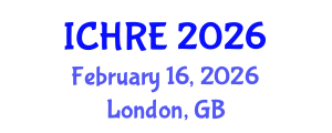 International Conference on Human Reproduction and Embryology (ICHRE) February 16, 2026 - London, United Kingdom International Conference on Human Reproduction and Embryology (ICHRE) February 16, 2026 - London, United Kingdom