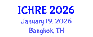 International Conference on Human Reproduction and Embryology (ICHRE) January 19, 2026 - Bangkok, Thailand International Conference on Human Reproduction and Embryology (ICHRE) January 19, 2026 - Bangkok, Thailand