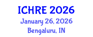 International Conference on Human Reproduction and Embryology (ICHRE) January 26, 2026 - Bengaluru, India International Conference on Human Reproduction and Embryology (ICHRE) January 26, 2026 - Bengaluru, India