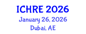 International Conference on Human Reproduction and Embryology (ICHRE) January 26, 2026 - Dubai, United Arab Emirates International Conference on Human Reproduction and Embryology (ICHRE) January 26, 2026 - Dubai, United Arab Emirates