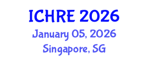 International Conference on Human Reproduction and Embryology (ICHRE) January 05, 2026 - Singapore, Singapore International Conference on Human Reproduction and Embryology (ICHRE) January 05, 2026 - Singapore, Singapore
