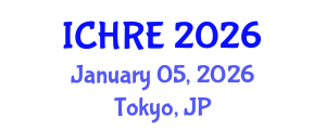 International Conference on Human Reproduction and Embryology (ICHRE) January 05, 2026 - Tokyo, Japan International Conference on Human Reproduction and Embryology (ICHRE) January 05, 2026 - Tokyo, Japan