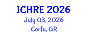 International Conference on Human Reproduction and Embryology (ICHRE) July 03, 2026 - Corfu, Greece International Conference on Human Reproduction and Embryology (ICHRE) July 03, 2026 - Corfu, Greece
