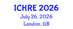 International Conference on Human Reproduction and Embryology (ICHRE) July 26, 2026 - London, United Kingdom International Conference on Human Reproduction and Embryology (ICHRE) July 26, 2026 - London, United Kingdom