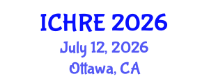 International Conference on Human Reproduction and Embryology (ICHRE) July 12, 2026 - Ottawa, Canada International Conference on Human Reproduction and Embryology (ICHRE) July 12, 2026 - Ottawa, Canada