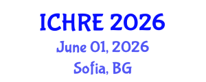 International Conference on Human Reproduction and Embryology (ICHRE) June 01, 2026 - Sofia, Bulgaria International Conference on Human Reproduction and Embryology (ICHRE) June 01, 2026 - Sofia, Bulgaria