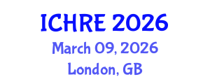 International Conference on Human Reproduction and Embryology (ICHRE) March 09, 2026 - London, United Kingdom International Conference on Human Reproduction and Embryology (ICHRE) March 09, 2026 - London, United Kingdom