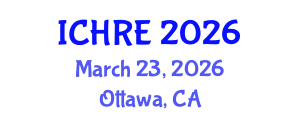 International Conference on Human Reproduction and Embryology (ICHRE) March 23, 2026 - Ottawa, Canada International Conference on Human Reproduction and Embryology (ICHRE) March 23, 2026 - Ottawa, Canada