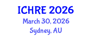 International Conference on Human Reproduction and Embryology (ICHRE) March 30, 2026 - Sydney, Australia International Conference on Human Reproduction and Embryology (ICHRE) March 30, 2026 - Sydney, Australia