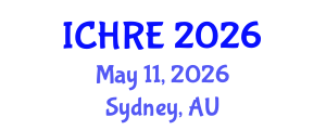 International Conference on Human Reproduction and Embryology (ICHRE) May 11, 2026 - Sydney, Australia International Conference on Human Reproduction and Embryology (ICHRE) May 11, 2026 - Sydney, Australia