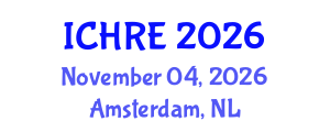 International Conference on Human Reproduction and Embryology (ICHRE) November 04, 2026 - Amsterdam, Netherlands International Conference on Human Reproduction and Embryology (ICHRE) November 04, 2026 - Amsterdam, Netherlands