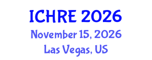 International Conference on Human Reproduction and Embryology (ICHRE) November 15, 2026 - Las Vegas, United States International Conference on Human Reproduction and Embryology (ICHRE) November 15, 2026 - Las Vegas, United States