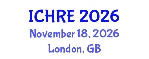 International Conference on Human Reproduction and Embryology (ICHRE) November 18, 2026 - London, United Kingdom International Conference on Human Reproduction and Embryology (ICHRE) November 18, 2026 - London, United Kingdom