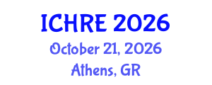 International Conference on Human Reproduction and Embryology (ICHRE) October 21, 2026 - Athens, Greece