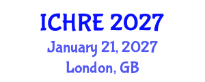International Conference on Human Reproduction and Embryology (ICHRE) January 21, 2027 - London, United Kingdom International Conference on Human Reproduction and Embryology (ICHRE) January 21, 2027 - London, United Kingdom