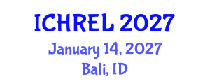 International Conference on Human Rights and Education Law (ICHREL) January 14, 2027 - Bali, Indonesia International Conference on Human Rights and Education Law (ICHREL) January 14, 2027 - Bali, Indonesia