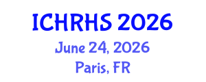 International Conference on Human Rights and Human Security (ICHRHS) June 24, 2026 - Paris, France