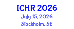 International Conference on Human Rights (ICHR) July 15, 2026 - Stockholm, Sweden