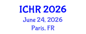 International Conference on Human Rights (ICHR) June 24, 2026 - Paris, France