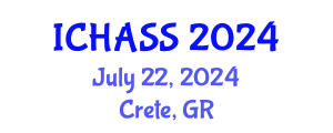 International Conference on Humanities, Administrative and Social Sciences (ICHASS) July 22, 2024 - Crete, Greece