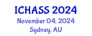 International Conference on Humanities, Administrative and Social Sciences (ICHASS) November 04, 2024 - Sydney, Australia