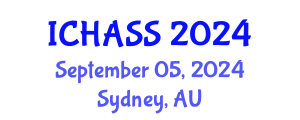 International Conference on Humanities, Administrative and Social Sciences (ICHASS) September 05, 2024 - Sydney, Australia