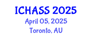 International Conference on Humanities, Administrative and Social Sciences (ICHASS) April 05, 2025 - Toronto, Australia