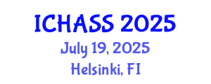 International Conference on Humanities, Administrative and Social Sciences (ICHASS) July 19, 2025 - Helsinki, Finland