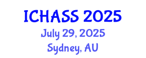 International Conference on Humanities, Administrative and Social Sciences (ICHASS) July 29, 2025 - Sydney, Australia