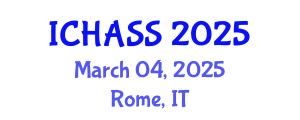 International Conference on Humanities, Administrative and Social Sciences (ICHASS) March 04, 2025 - Rome, Italy