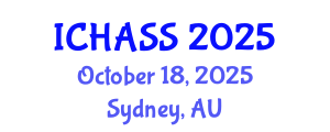 International Conference on Humanities, Administrative and Social Sciences (ICHASS) October 18, 2025 - Sydney, Australia