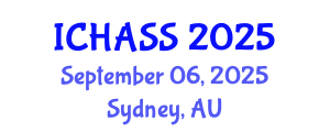 International Conference on Humanities, Administrative and Social Sciences (ICHASS) September 06, 2025 - Sydney, Australia