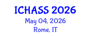 International Conference on Humanities, Administrative and Social Sciences (ICHASS) May 04, 2026 - Rome, Italy International Conference on Humanities, Administrative and Social Sciences (ICHASS) May 04, 2026 - Rome, Italy