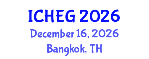 International Conference on Humanities, Economics and Geography (ICHEG) December 16, 2026 - Bangkok, Thailand International Conference on Humanities, Economics and Geography (ICHEG) December 16, 2026 - Bangkok, Thailand