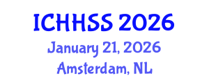 International Conference on Humanities, Human and Social Sciences (ICHHSS) January 21, 2026 - Amsterdam, Netherlands