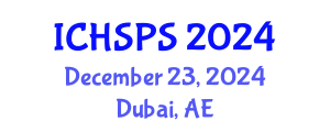 International Conference on Humanities, Social and Political Sciences (ICHSPS) December 23, 2024 - Dubai, United Arab Emirates