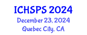 International Conference on Humanities, Social and Political Sciences (ICHSPS) December 23, 2024 - Quebec City, Canada