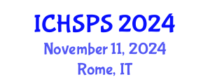 International Conference on Humanities, Social and Political Sciences (ICHSPS) November 11, 2024 - Rome, Italy