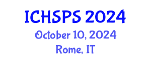 International Conference on Humanities, Social and Political Sciences (ICHSPS) October 10, 2024 - Rome, Italy