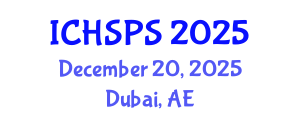 International Conference on Humanities, Social and Political Sciences (ICHSPS) December 20, 2025 - Dubai, United Arab Emirates